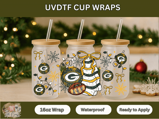 UVDTF WRAPS Christmas NFL Packers
