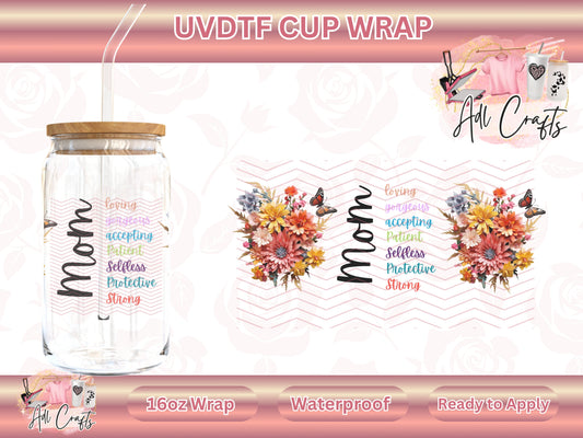 Mom words Club Mother's Day UVDTF WRAPS