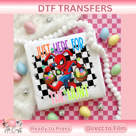 Spider Easter DTF Transfer