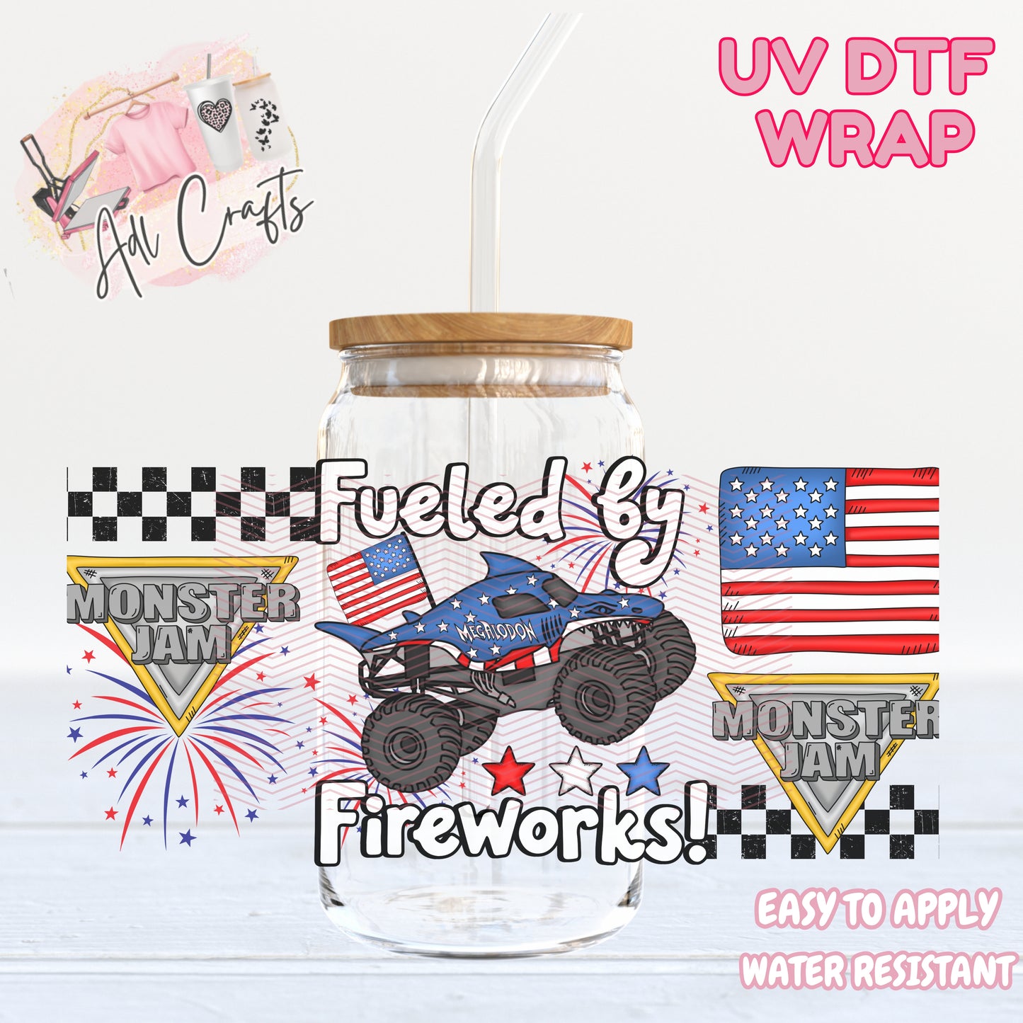 Monster 4th of July UVDTF WRAPS