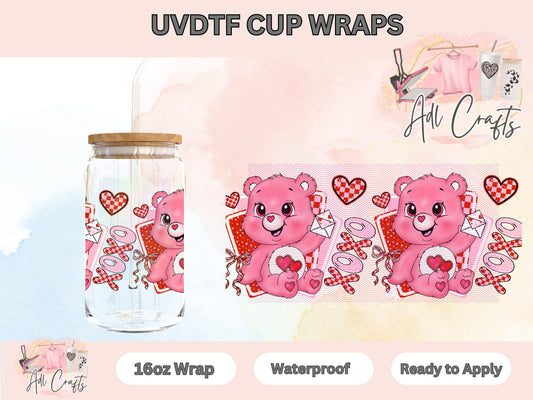 Love care bear Coffee UVDTF WRAPS