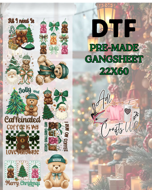 Bearista  Pre-Made Gangsheet