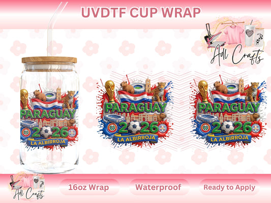 Paraguay Mundial World Cup UVDTF WRAPS