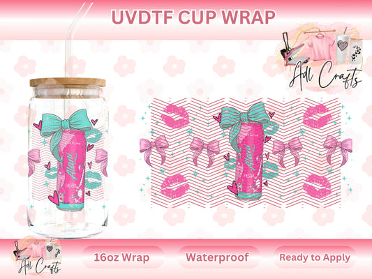 Pink Slush Ala Energy Drink UVDTF WRAPS