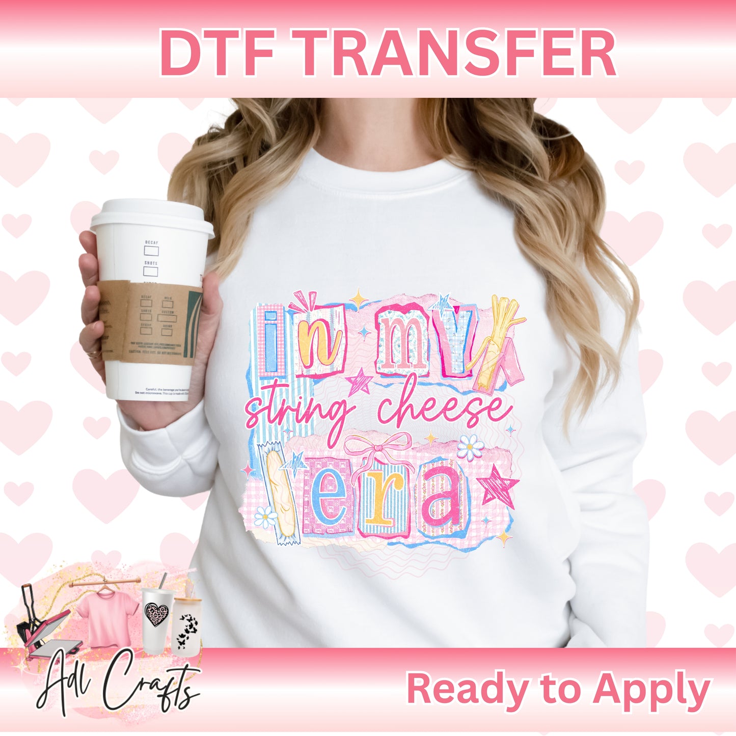 In my string cheese era Mom DTF Transfer
