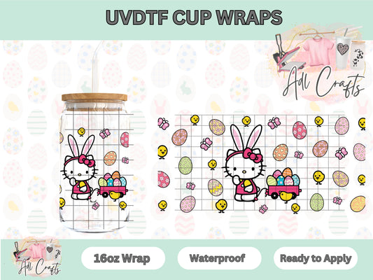 Kitty Bunny Ears Easter UVDTF Cup Wrap