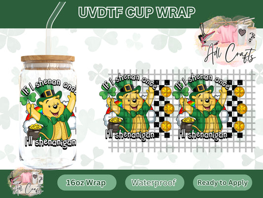 Honey bear St. Patrick’s UVDTF WRAPS