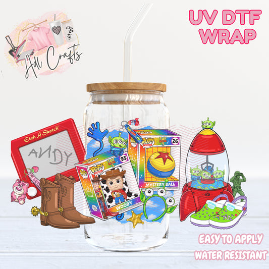 TS5 Pink Sheriff Woody UVDTF WRAPS Ready to apply