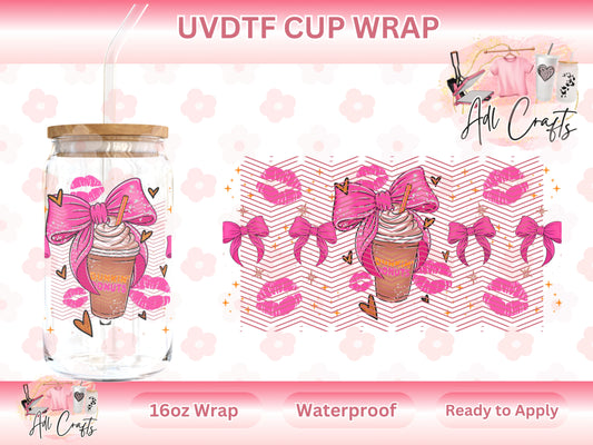 Coquette Donuts Coffee Drink UVDTF WRAPS