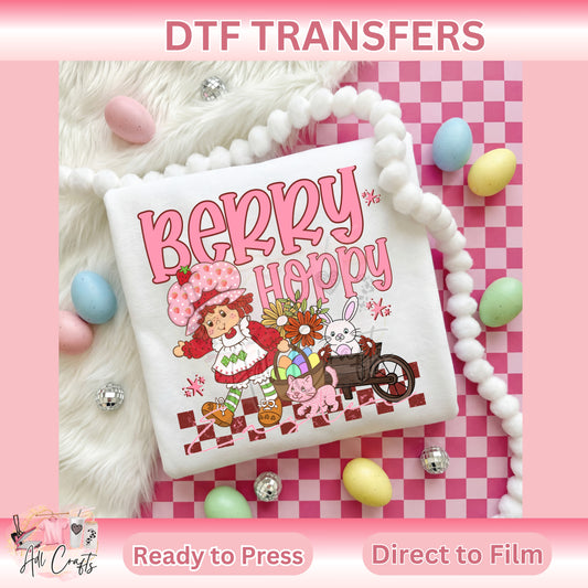 Berry Hoppy Easter DTF Transfer