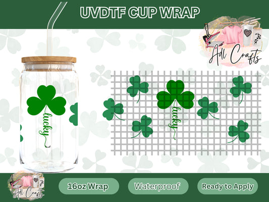 Lucky clovers  St. Patrick’s UVDTF WRAPS