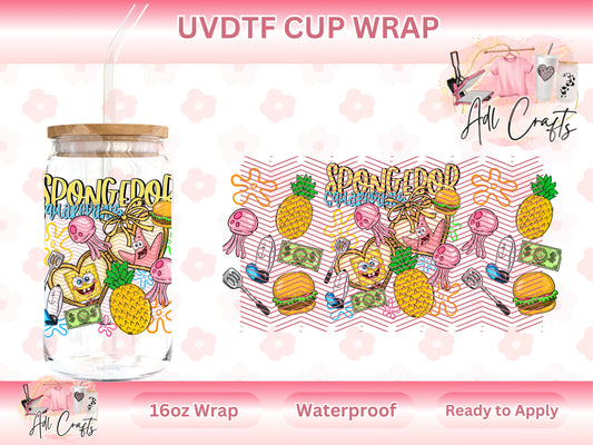 Sponge and friend UVDTF WRAPS Kids
