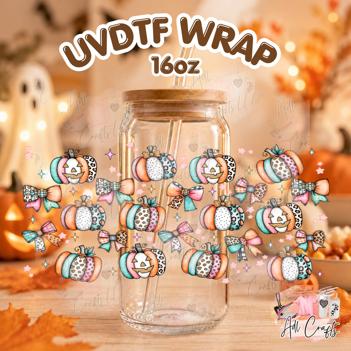 cute pumkins fall Uvdtf Fall/Thanksgiving cup wrap