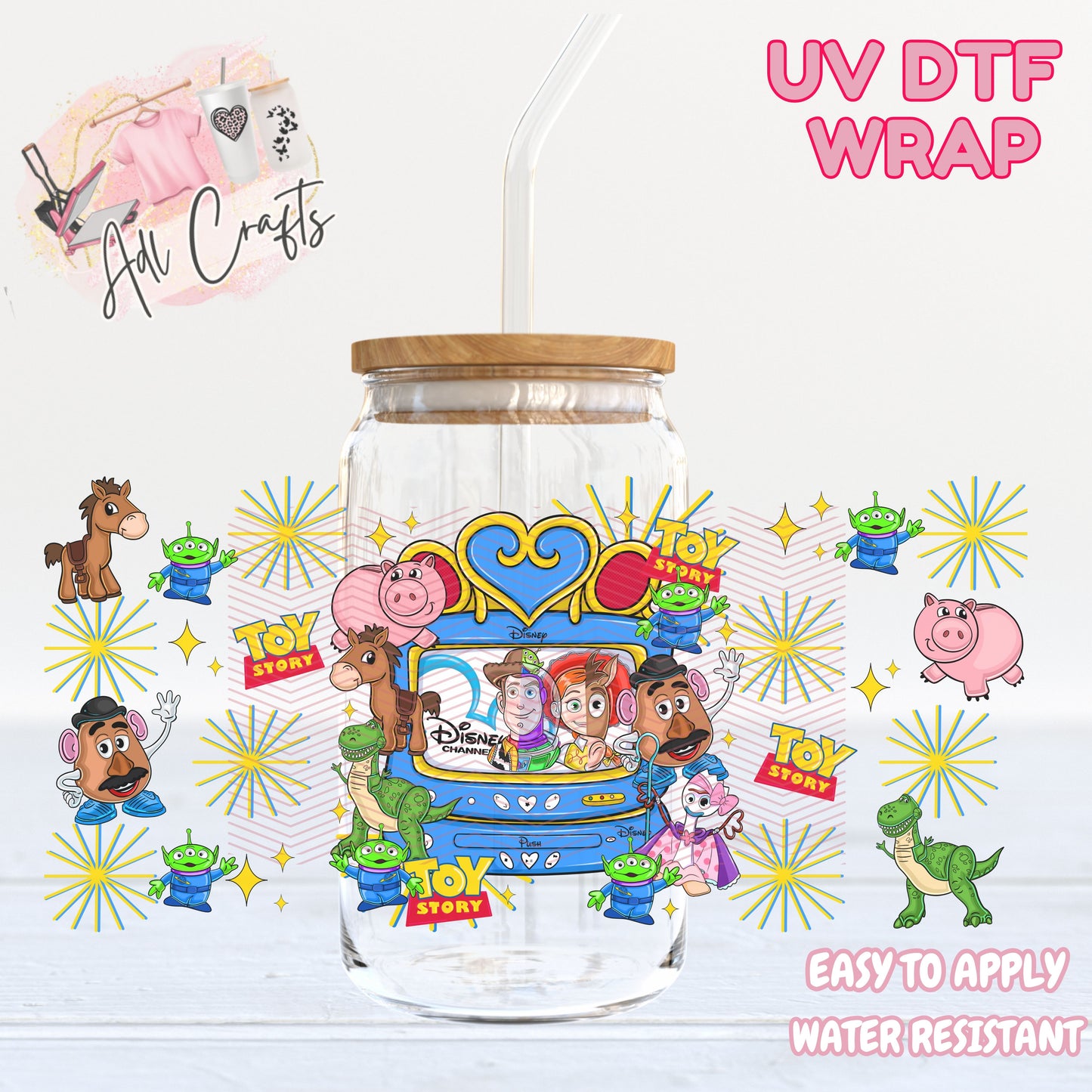 TS5 Television UVDTF WRAPS Ready to apply