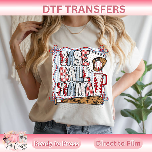 Baseball Mama Softball  SPORTS DTF TRANSFERS