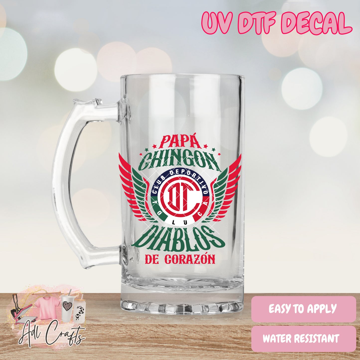 Papchingon Diablos Father's Day Uv Dtf Decal