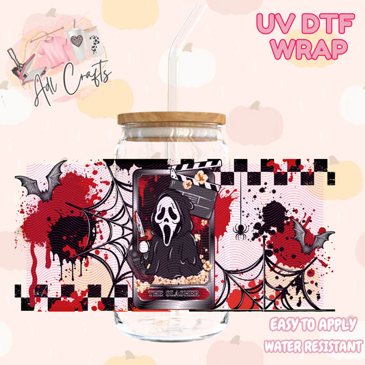 Cute stalker killer  ghost Halloween Cup wrap