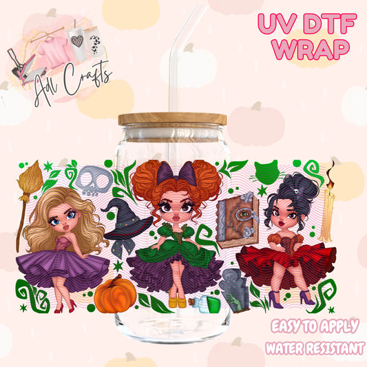 Evil witches family Halloween Cup wrap