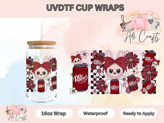 Pepper flower dar red Drinks UVDTF WRAPS
