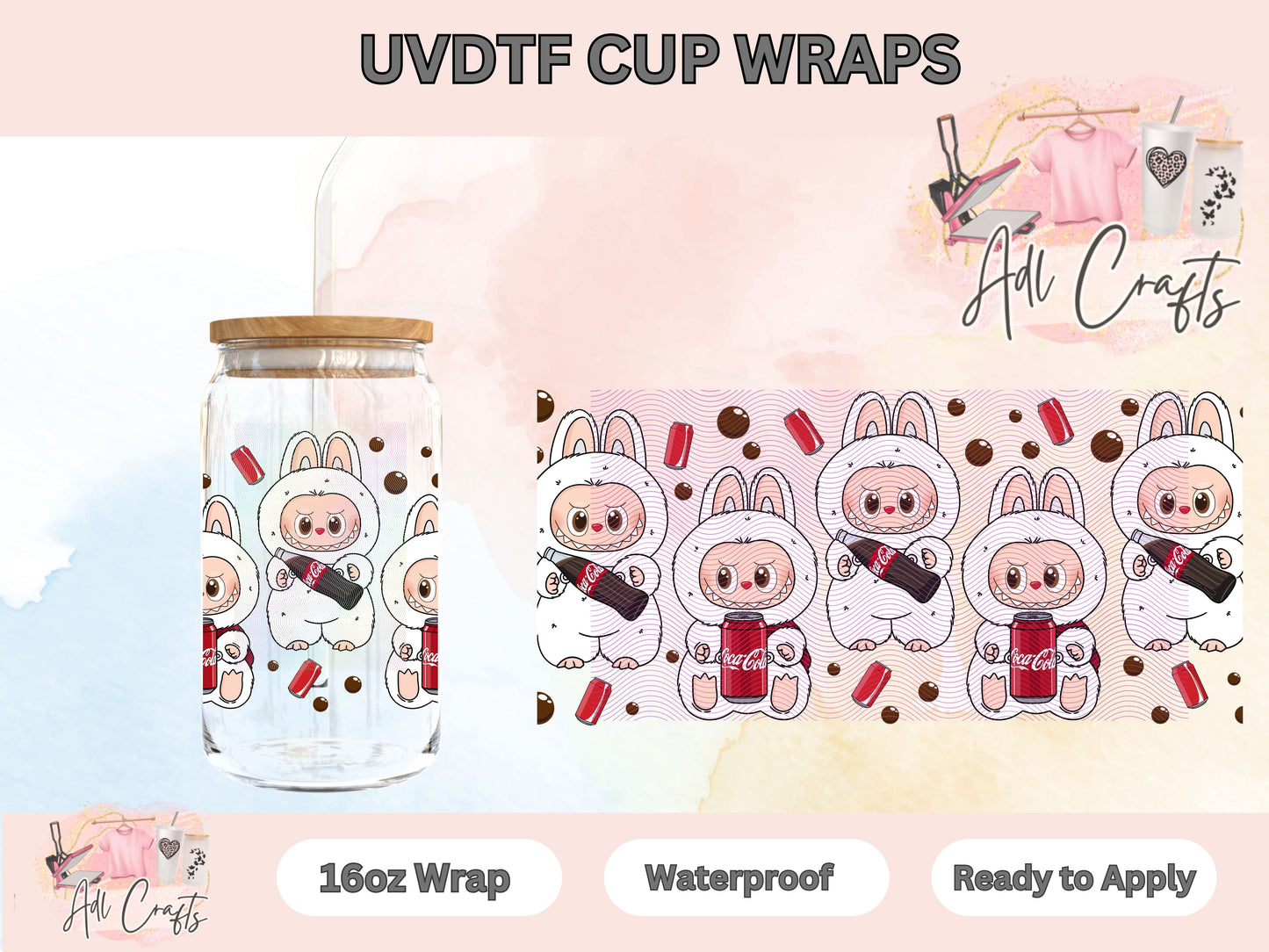 Bubu Dark coke Drinks UVDTF WRAPS