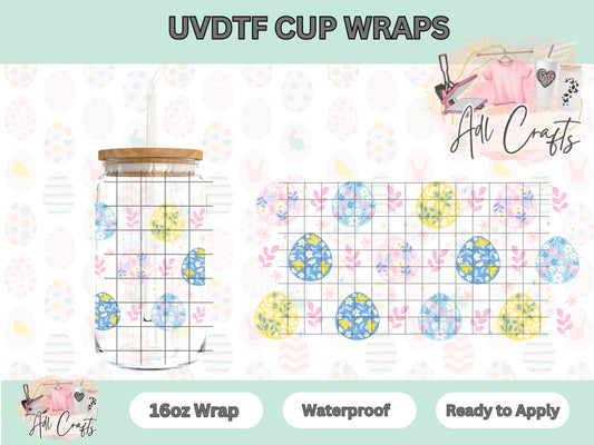 Cute Eggs Easter UVDTF Cup Wrap