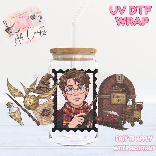 Wizard Men Glasses UVDTF WRAPS