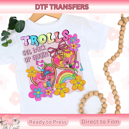 Spring troll Kids DTF Transfer