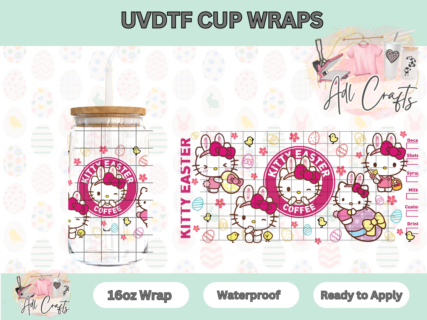 Kitty Easter UVDTF Cup Wrap