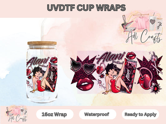 Doll dark red energy drink UVDTF WRAPS