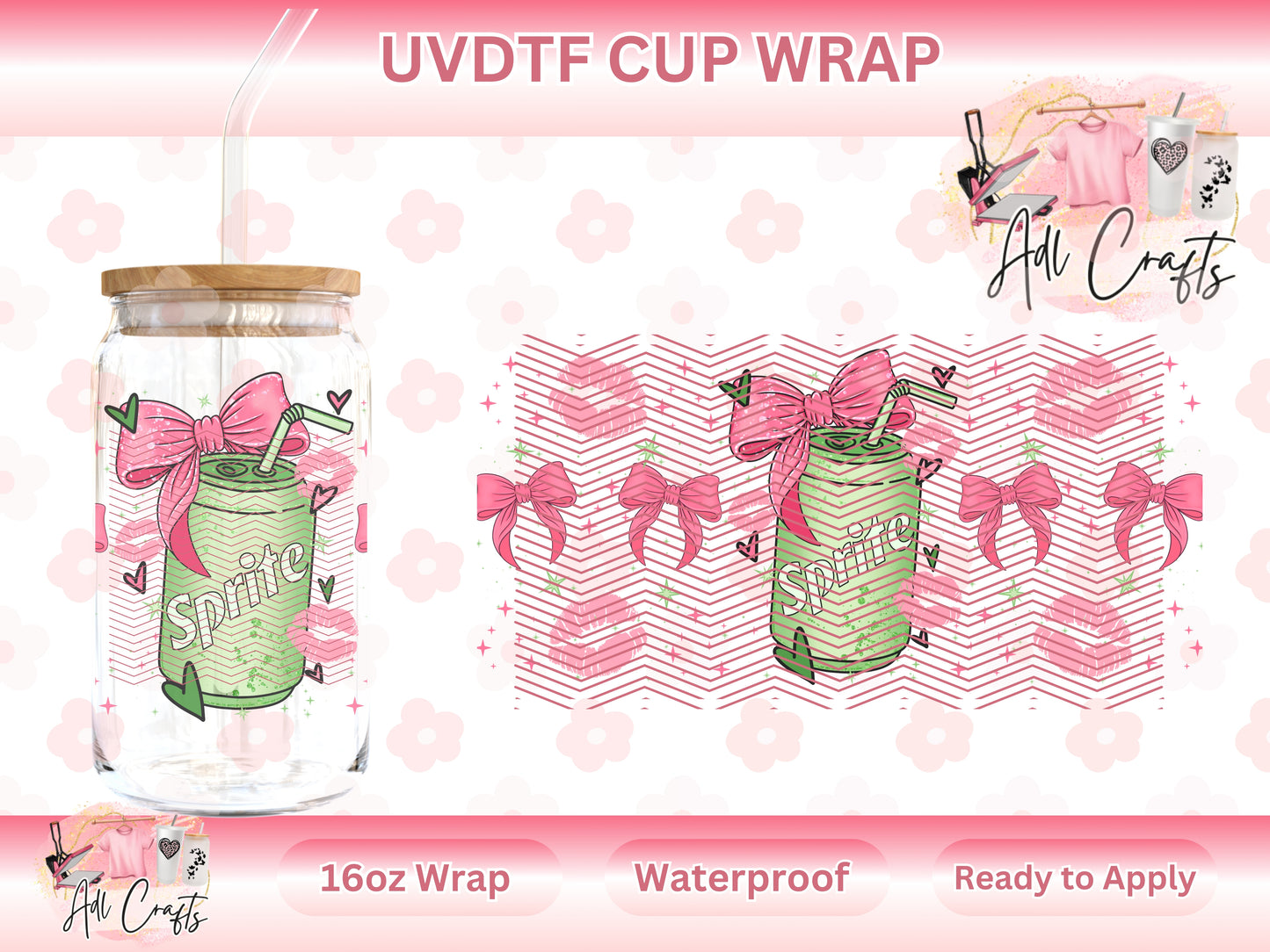 Coquette Soda Green Drink UVDTF WRAPS