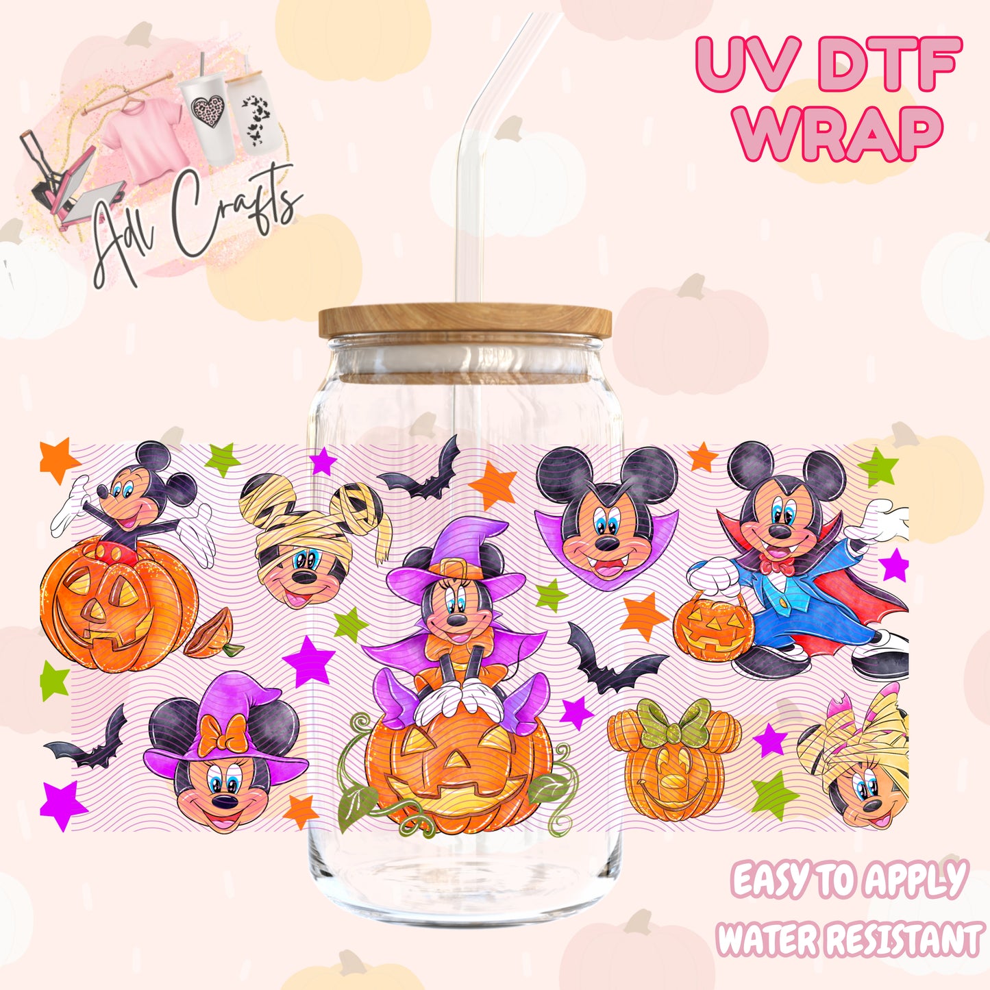 Spooky mouse friends   Halloween Cup wrap