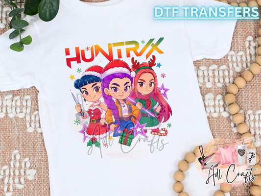 K-pop Xmas Huntrix 1 Christmas DTF Transfer