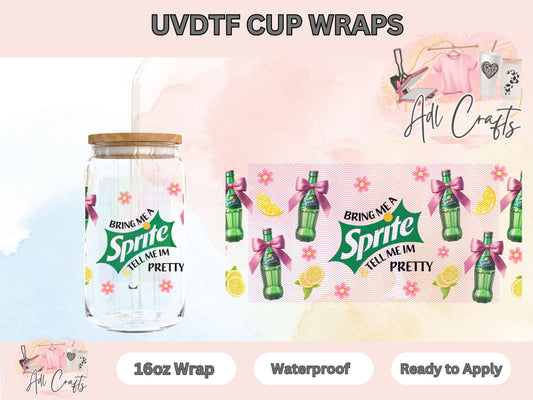 Green coquette drink UVDTF WRAPS