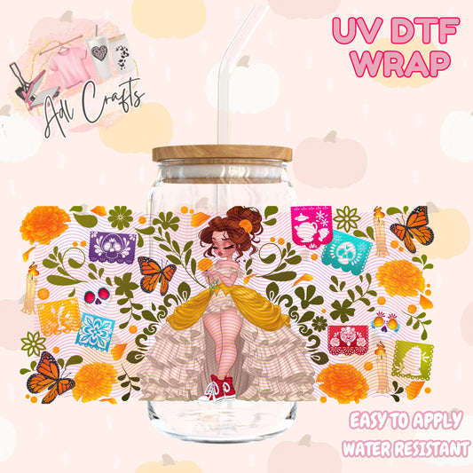 Princess Bell Halloween Cup wrap