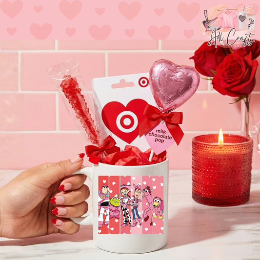 Story Hearts Valentines Uv Dtf Decal