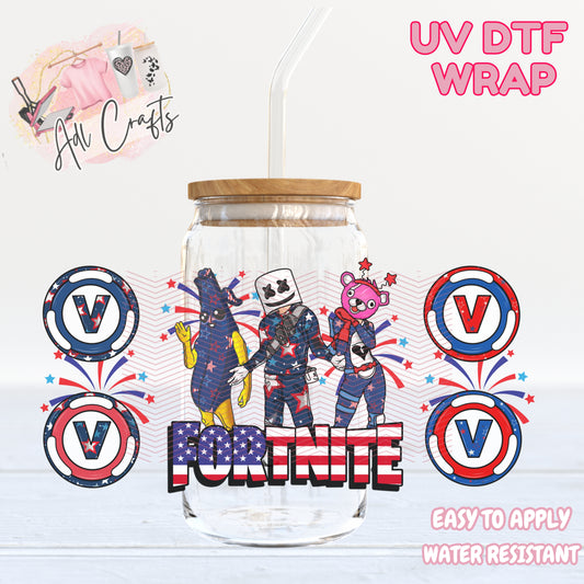 Fort nite 4th of July UVDTF WRAPS