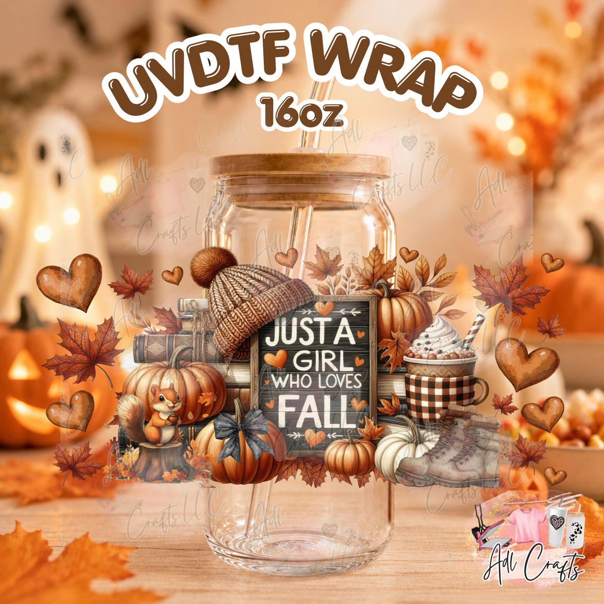 Just a girl who loves fall Uvdtf Fall/Thanksgiving cup wrap