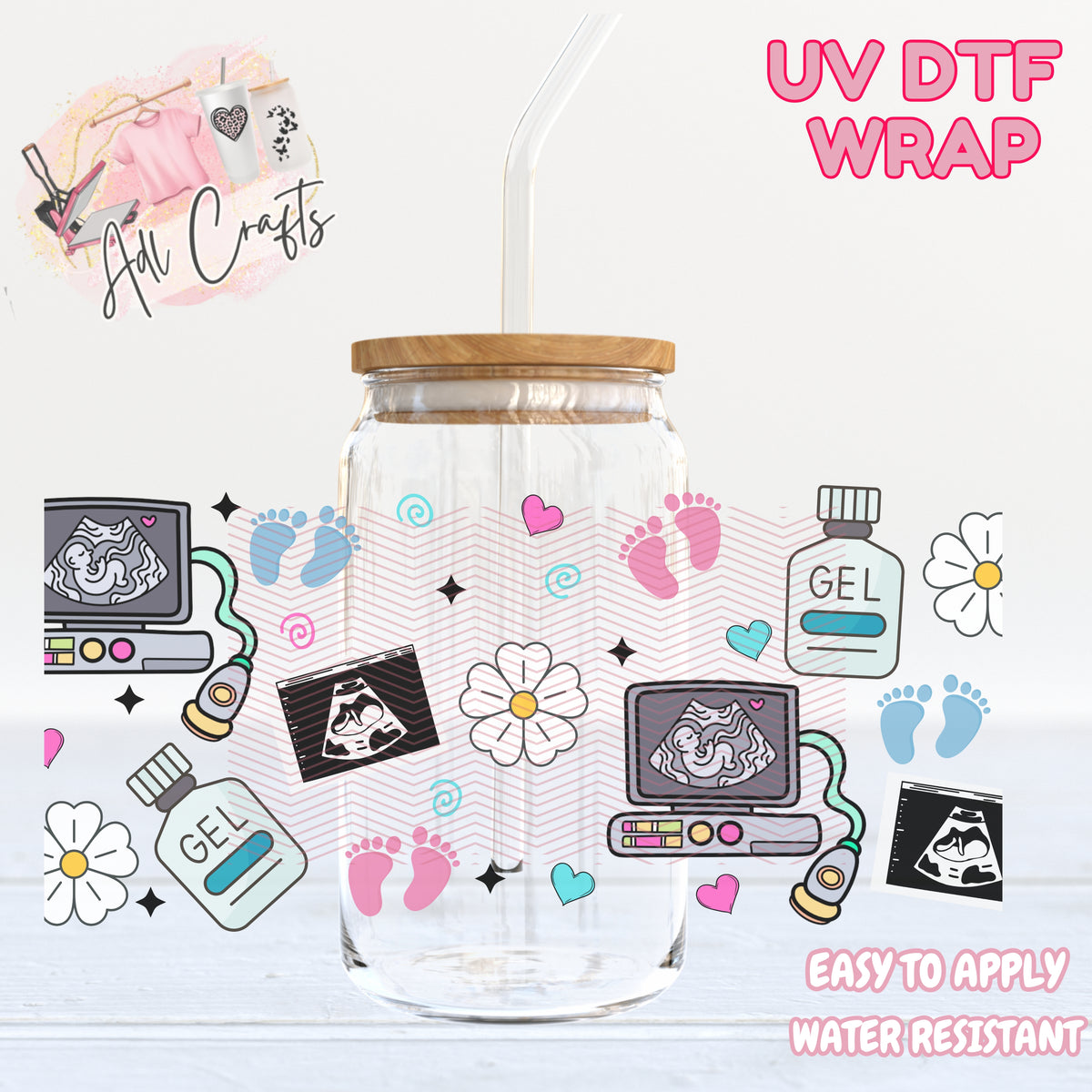 obstetrician girly  UVDTF WRAPS Medic