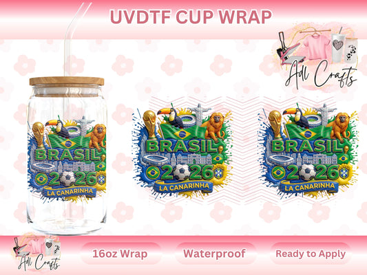 Brasil Mundial World Cup UVDTF WRAPS