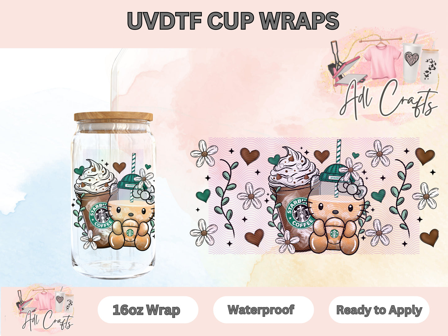 Kittyrista Coffee UVDTF WRAPS