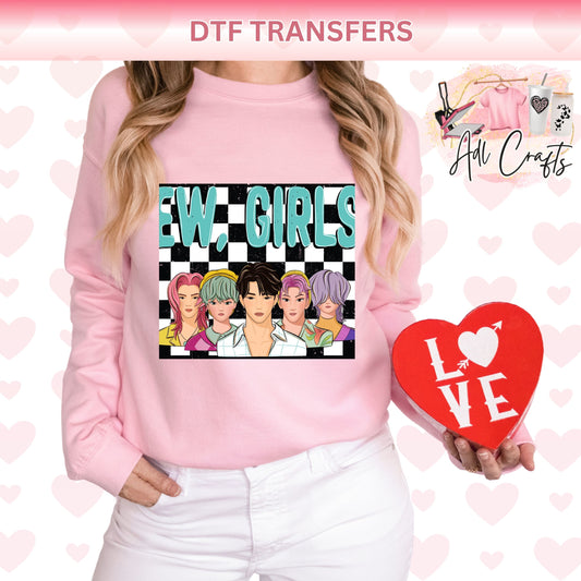 Eww girls Saja valentines DTF Transfer