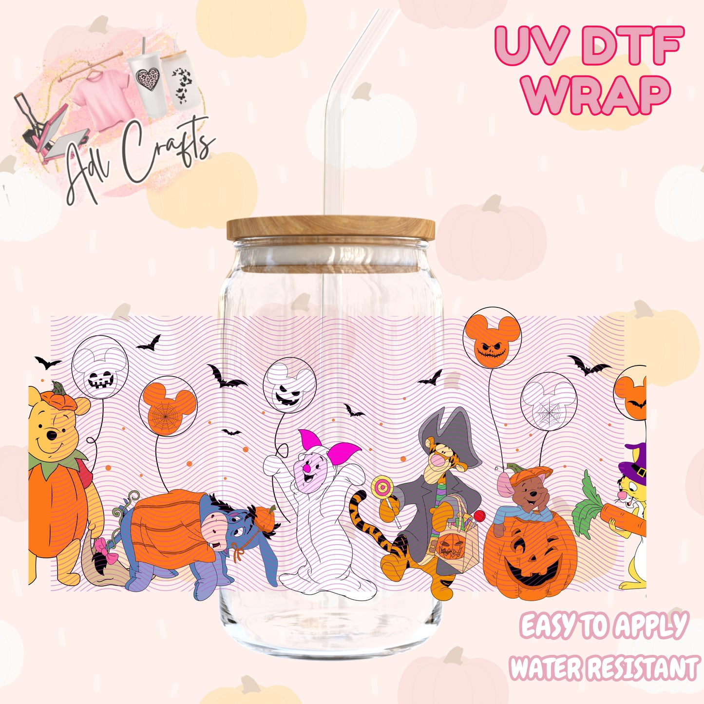 Bear and his friends  Halloween Cup wrap