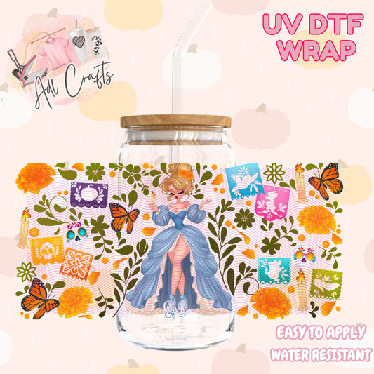 Princess cinderella Halloween Cup wrap