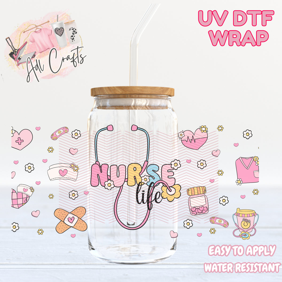 nurse life  UVDTF WRAPS Medic