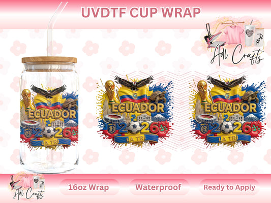 Ecuador Mundial World Cup UVDTF WRAPS