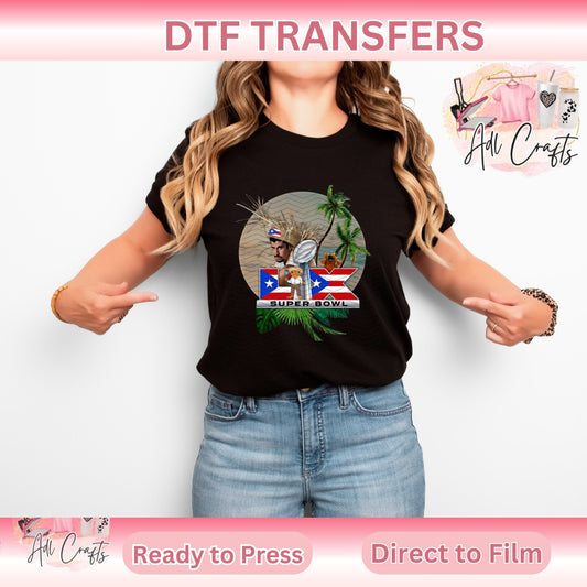 DTF Transfers Football Bowl Party