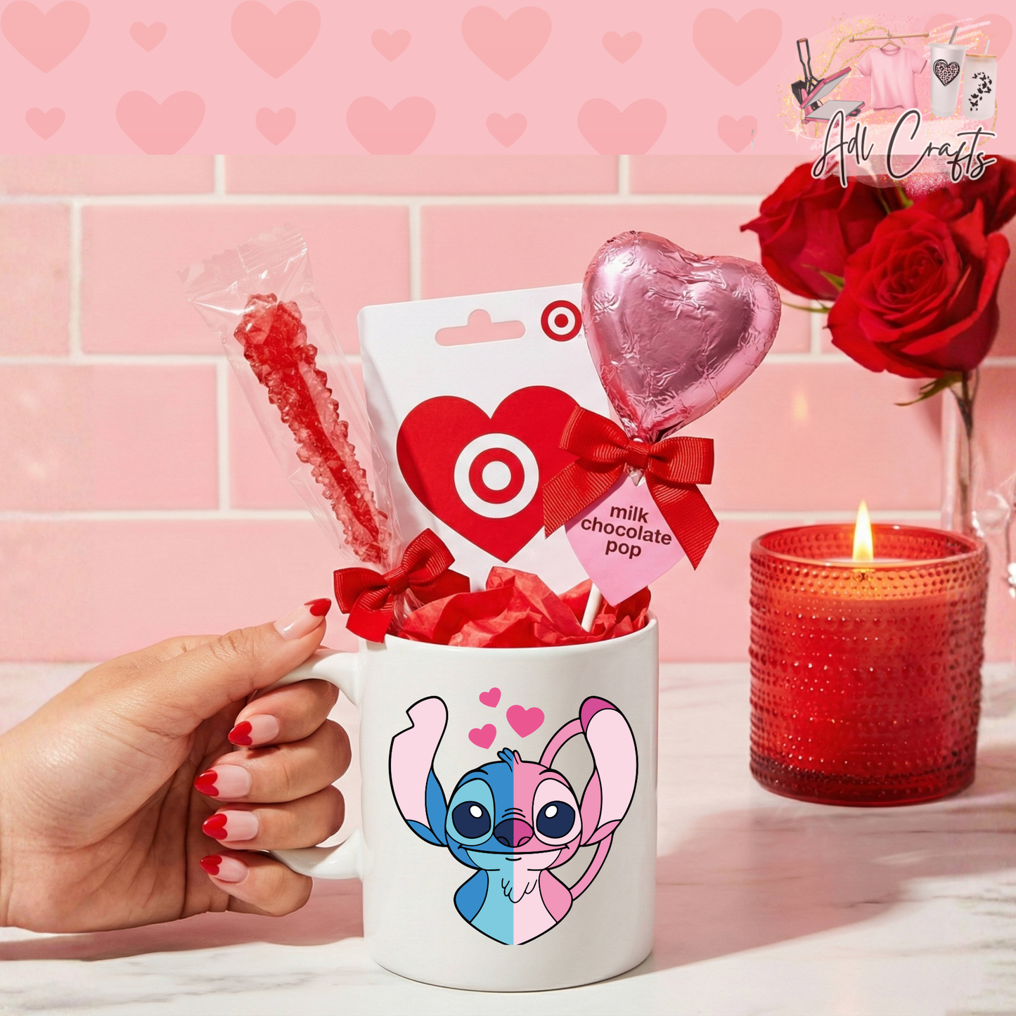 Alien angel Valentines Uv Dtf Decal