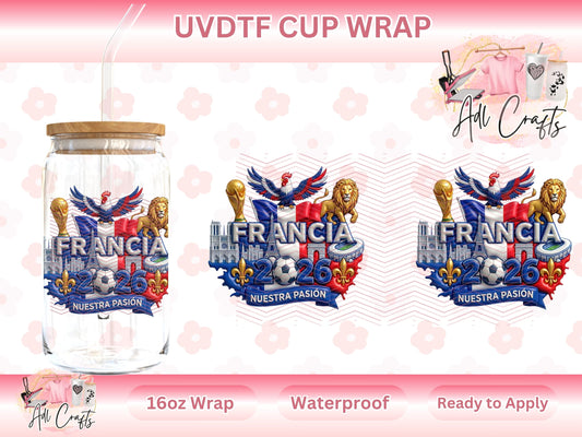 Francia Mundial World Cup UVDTF WRAPS