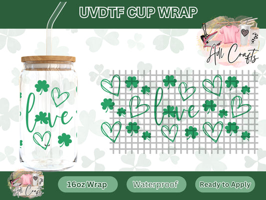 Love Clover St. Patrick’s UVDTF WRAPS