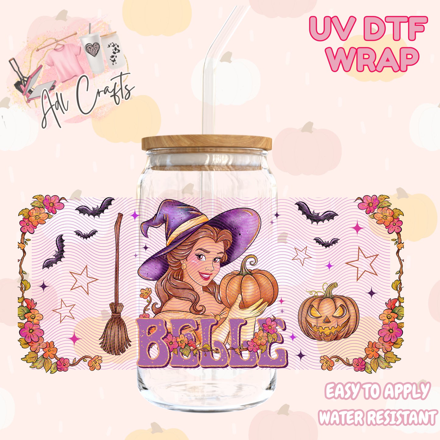 Princes bell   Halloween Cup wrap (Copy)